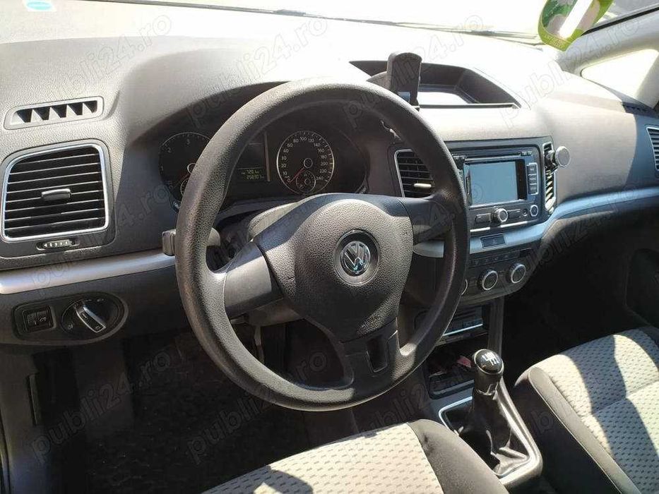 VW Sharan 2013, 2.0 TDI, 115 CP, 5 Locuri, Euro 5  Istoric Transparent