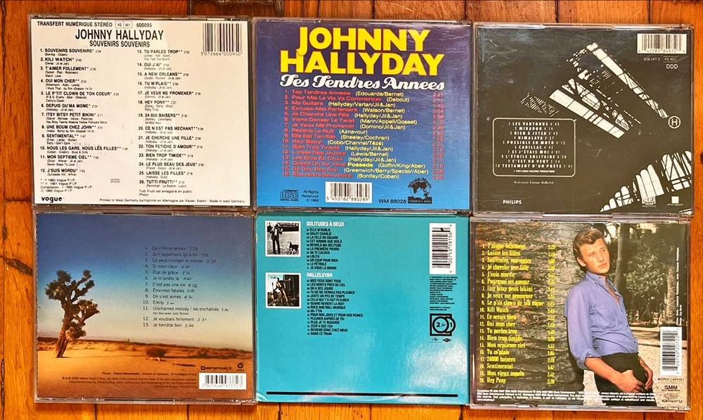 Colectie rock Johnny Hallyday pe 26 CD originale