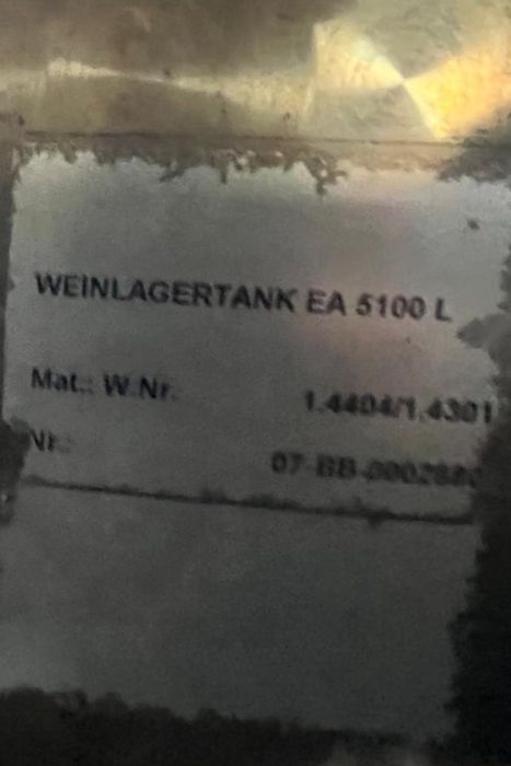 Butoi inox 5100 litri