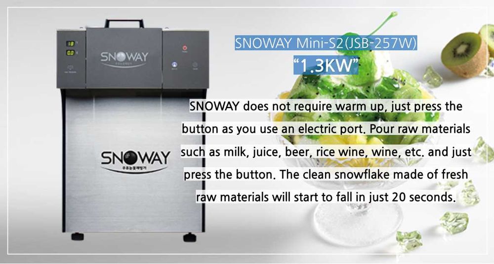 Masina de inghetata coreeana bing-su (fulgi)