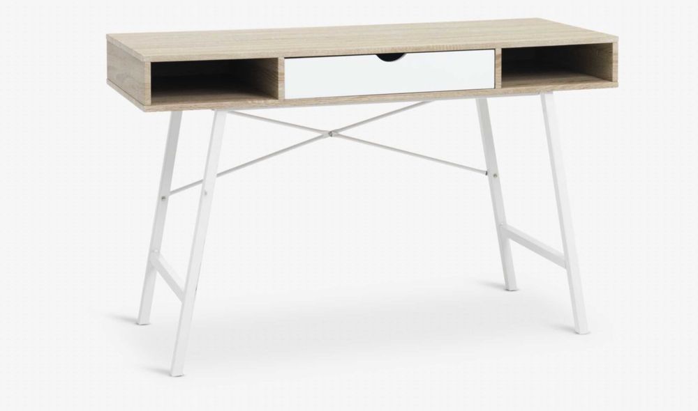 Birou si scaun alb ABBETVED JYSK