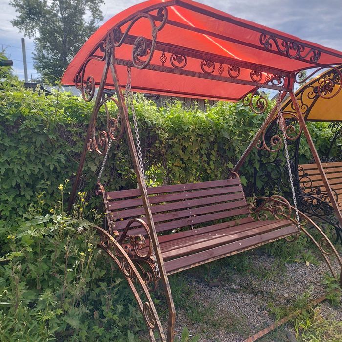 качеля садовая кованая