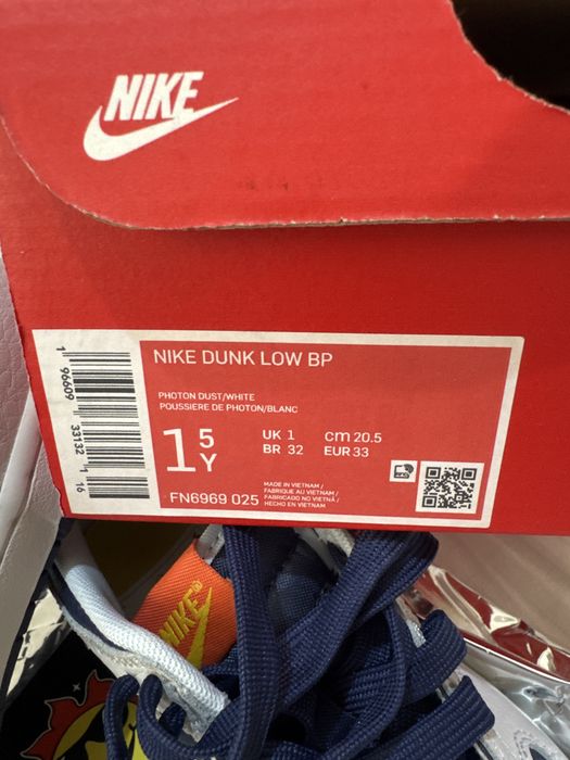 детские кроссовки nike dunk low bp