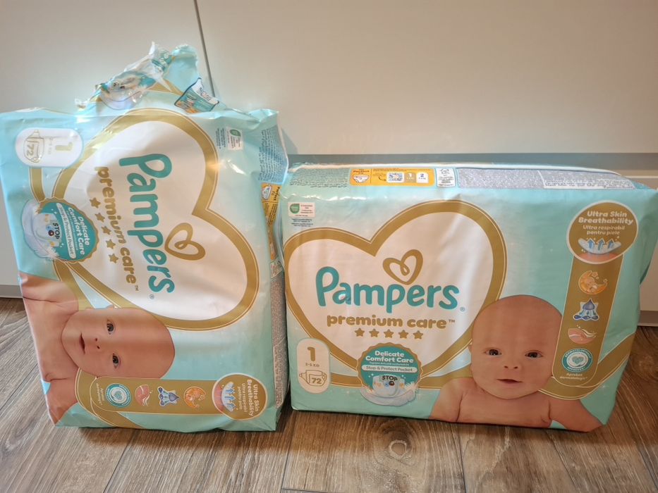 Памперси pampers premium care и lupilu