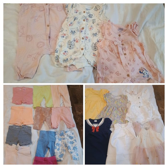 Лот летни дрешки за момиче размер 74