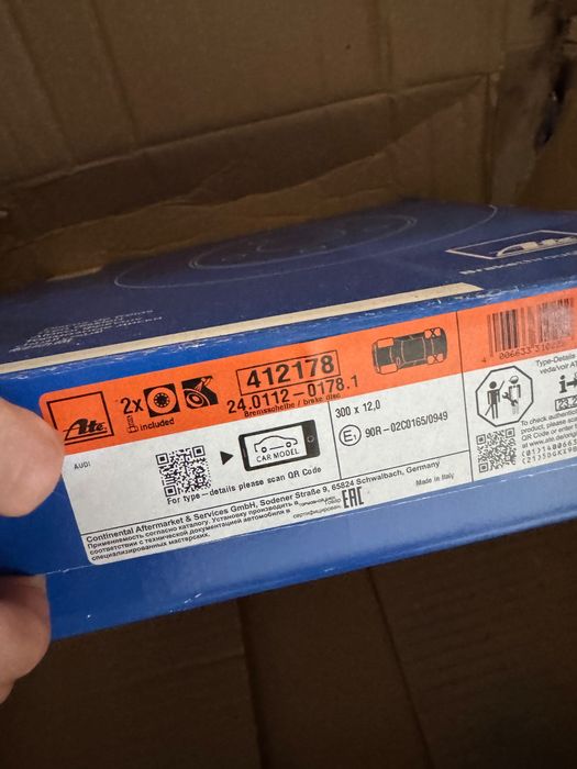 Спирачни Дискове ATE за Audi A4 A5 A6 Q5 – предни и задни, нови.