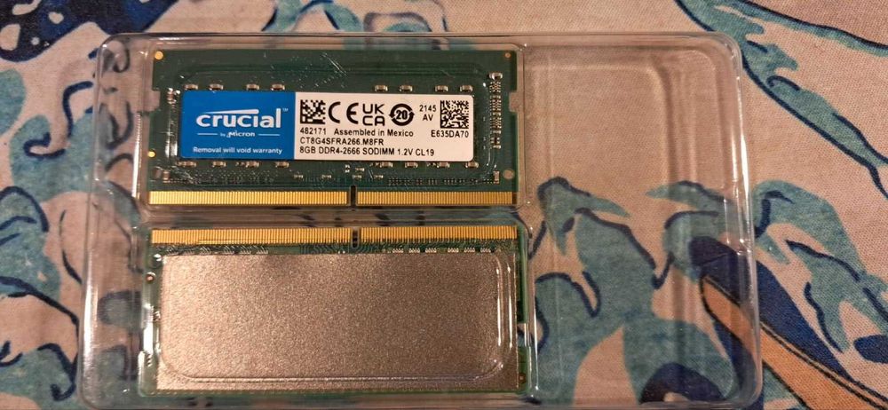 2 броя RAM 8GB DDR4 2666 MHz SODIMM лаптоп памет