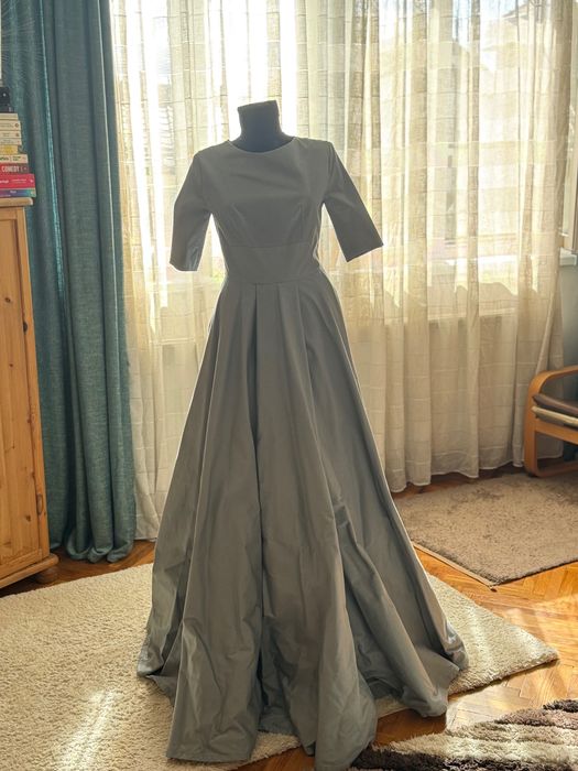 Rochie ocazie unicat S, gri albastrui