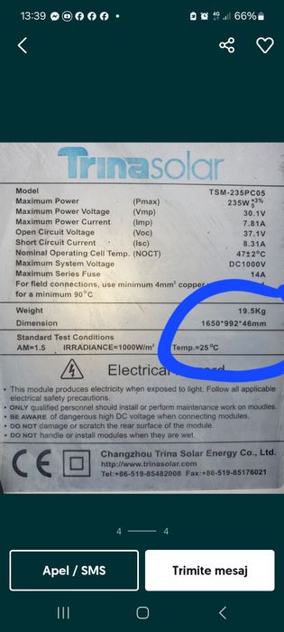 Panouri solare policristaline 235w second hand