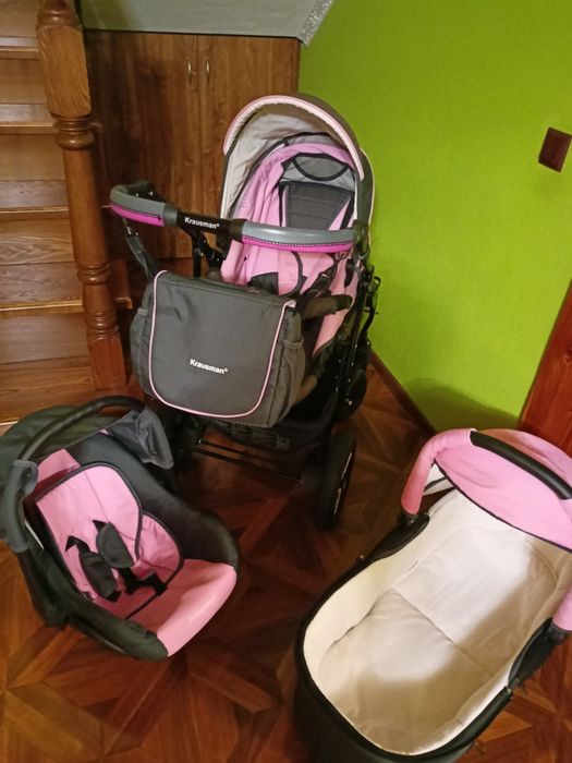 Căruț bebe Krausman 3in1, în stare foarte bună
