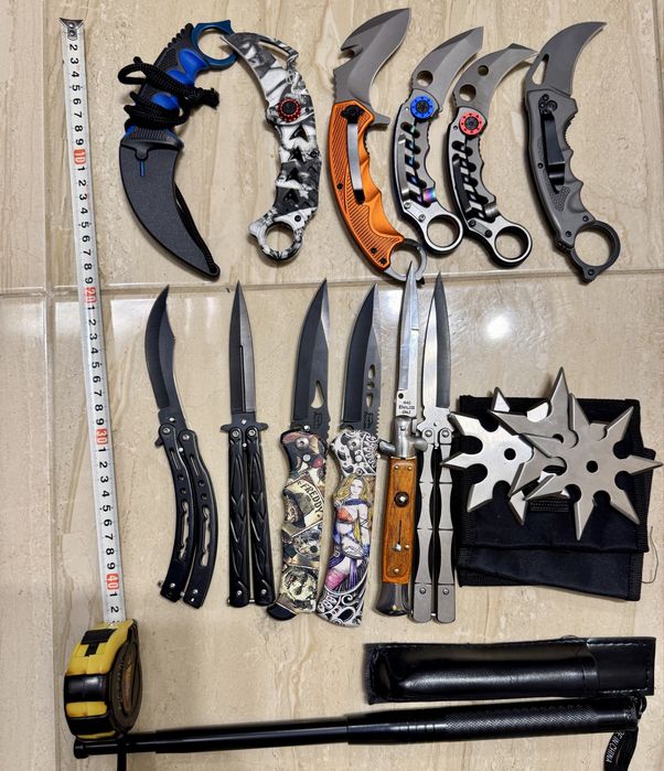 Нож ловен, сгъваем, автоматичен