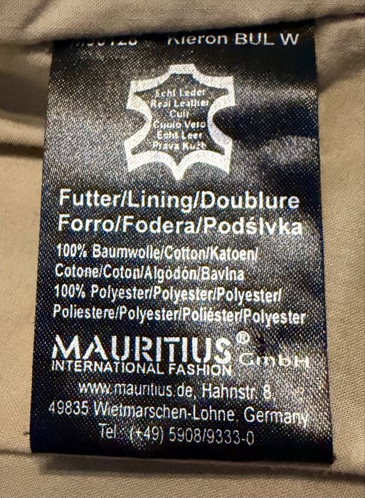 Geaca Piele M - GIPSY  by “ MAURITIUS ”