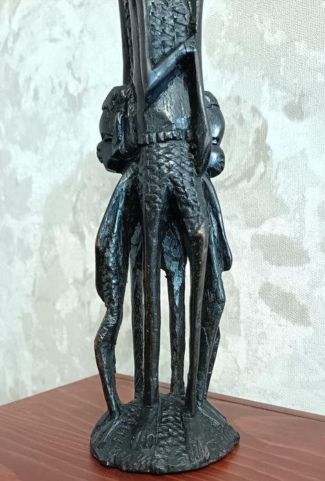 Автентична африканска статуетка, дърворезба"Уджамаа"