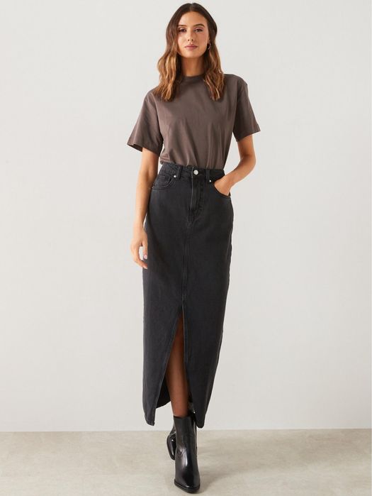 MANGO дълга дънкова пола