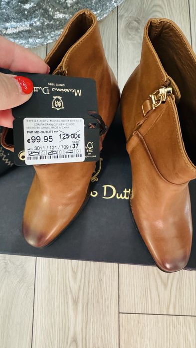 Ghete piele Massimo Dutti