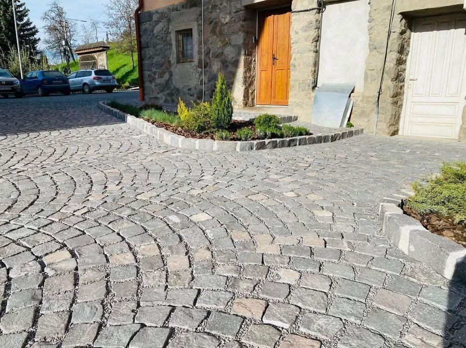 Pavaj din piatra cubica rezistentă la trafic greu 10x10x5