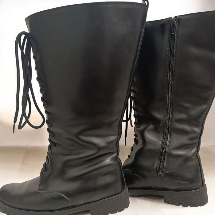 Cizme piele naturala Plus Size