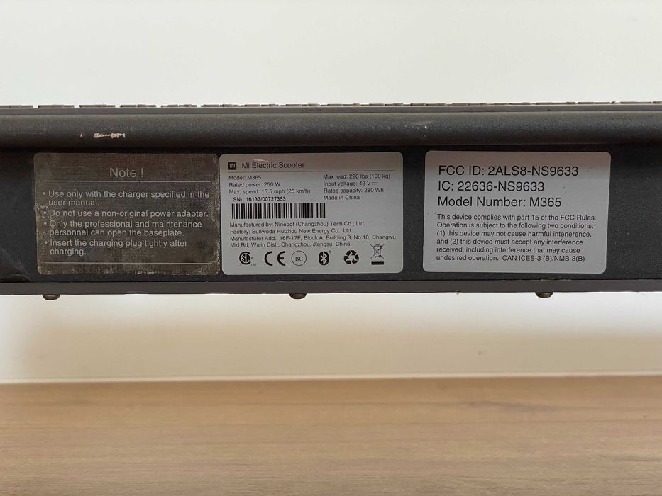 Тротинетка Xiaomi Mija M365
