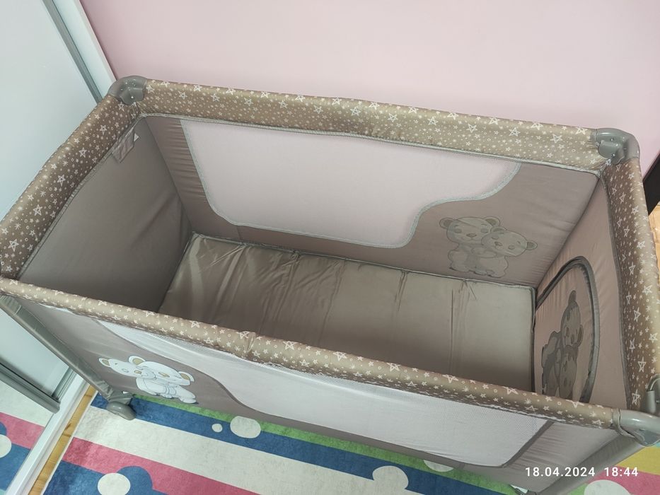 Бебешка кошара Lorelli MOONLIGHT 2 нива