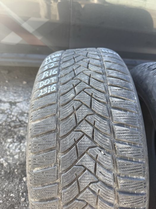 4 броя зимни гуми Dunlop 225/55 R16 Dot 2916 ном 320