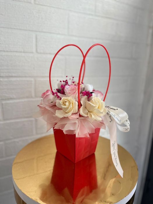 Букет из мыльных цветов