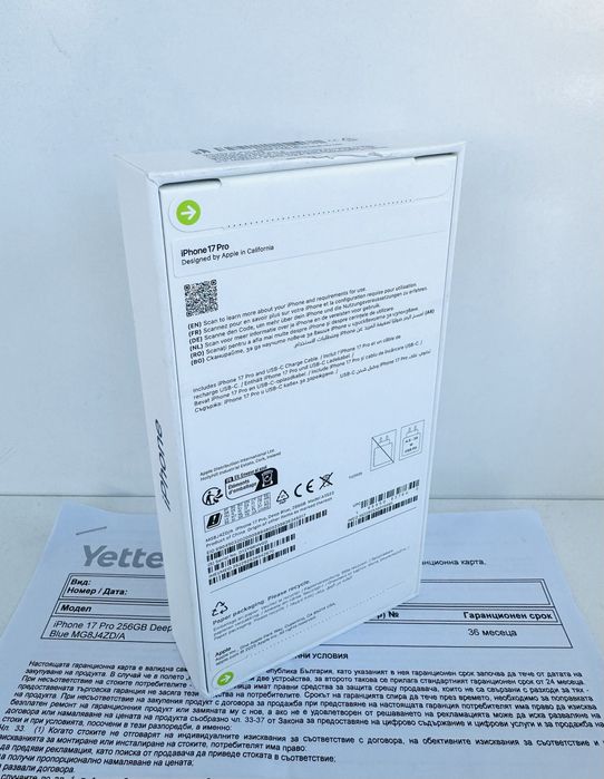 НОВ! iPhone 17 Pro 256GB Deep Blue ГАРАНЦИЯ 36 Месеца!
