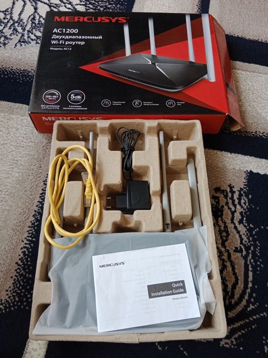 Mercusys AC1200 Ikki diapazonli Wi-Fi Router (AC12) – Ideal holatda!