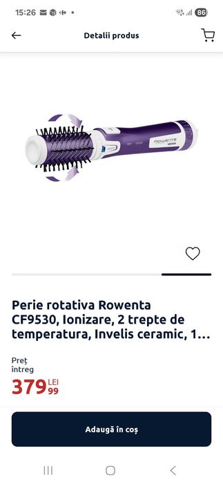 Perie rotativa Rowenta