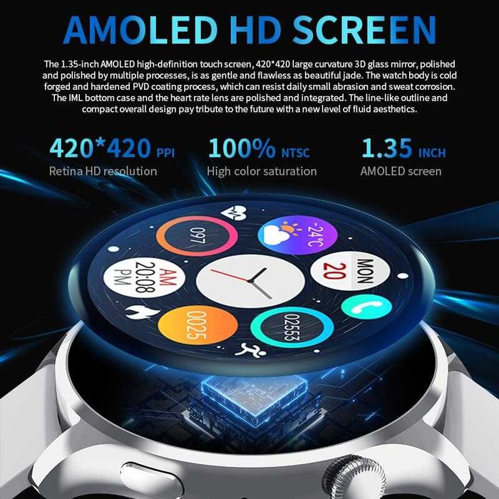 HW66 AMOLED Smart Watch