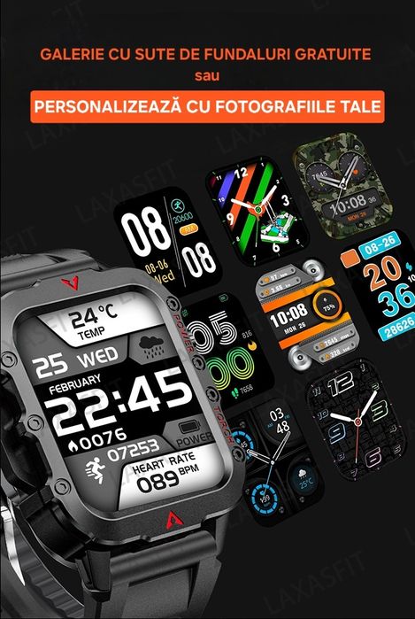 Ceas Smart Top Sport: de mână sau de agățat. Mod Sport+Sănătate. Apel.