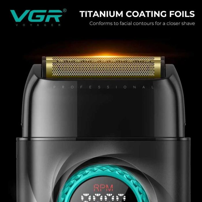 Нов професионален комплект за барбери VGR Stepless Pro 3в1 BLACK