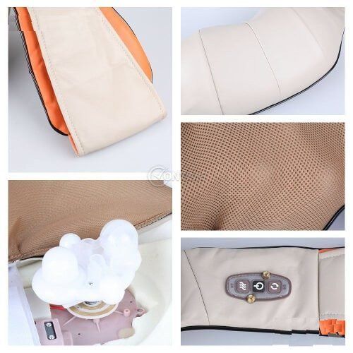 12V/220V 3D Шиацу масажор за врат гръб плешки и рамене с функция затоп