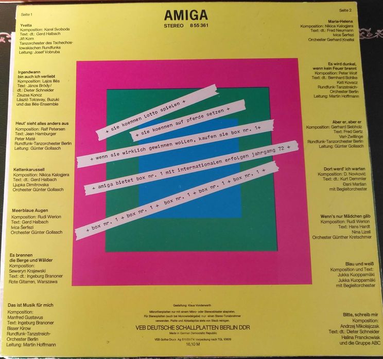 Грамофонни плочи от AMIGA  и OPUS