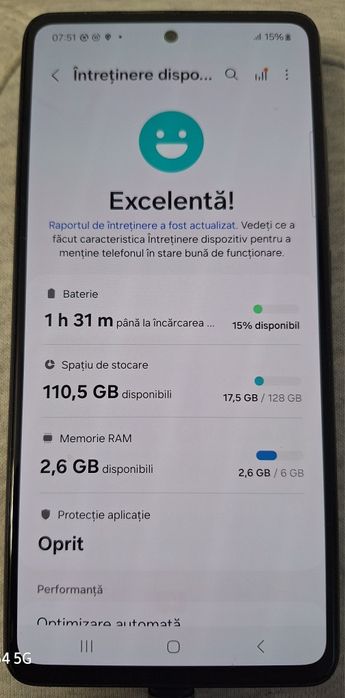 Samsung Galaxy A52s 5G - 6Gb ram 128 Gb