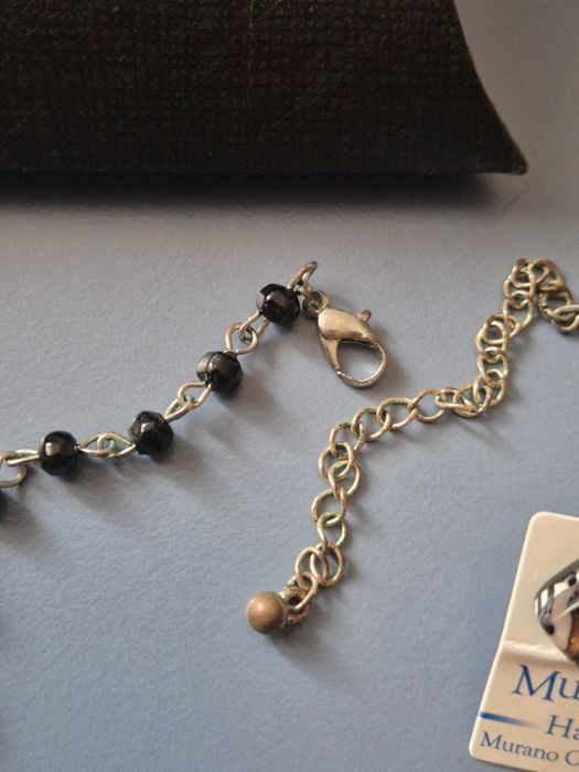 Raritate! Set de bijuterii artizanale realizate din sticlă de Murano