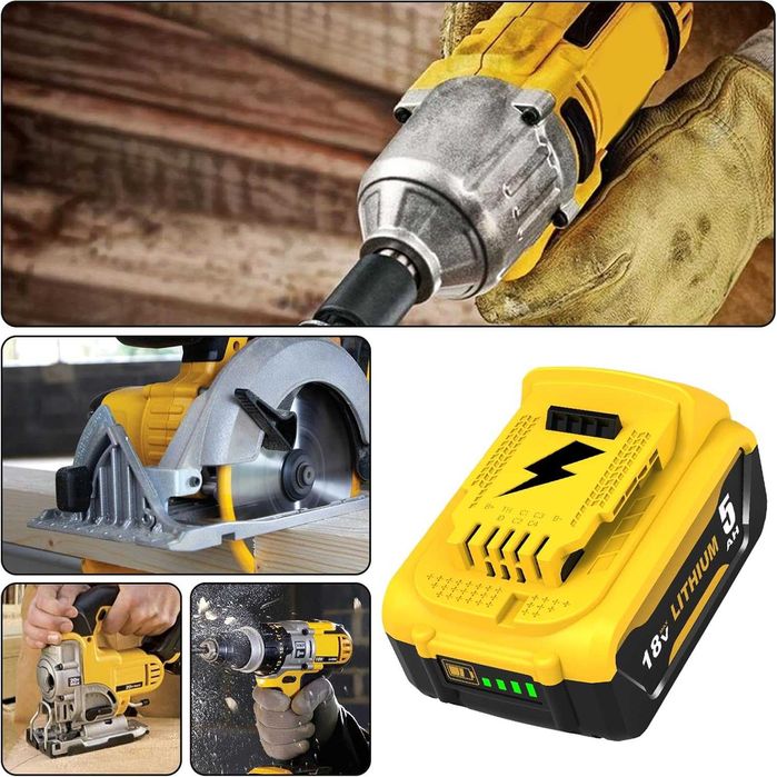 2X DCB184 Резервна батерия за Dewalt 18V 5000mAh за батерия Dewalt 1 бр- 29 , 2 бр- 51