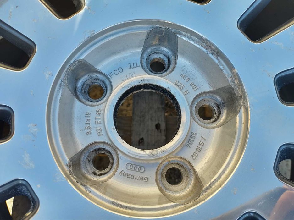 19 джанта 5х112 Audi A8 S8 4E 8,5J et45 4E0601025N Оригинал Единичка