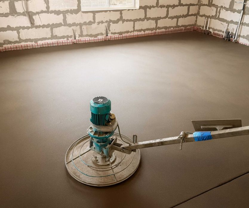 Качественная Стяжка Полов Полусухая Стяжка Дома Механизированная