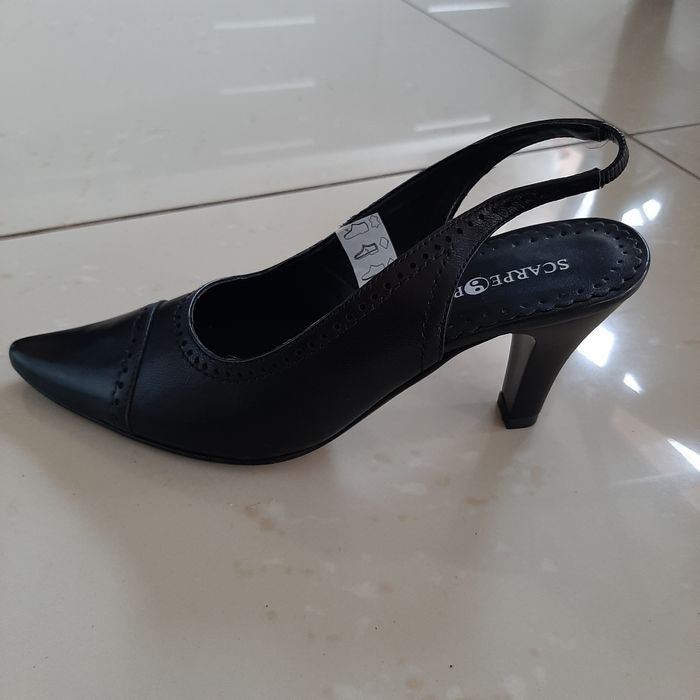 Pantofi dama decupați la spate, piele naturala, noi, eleganti
