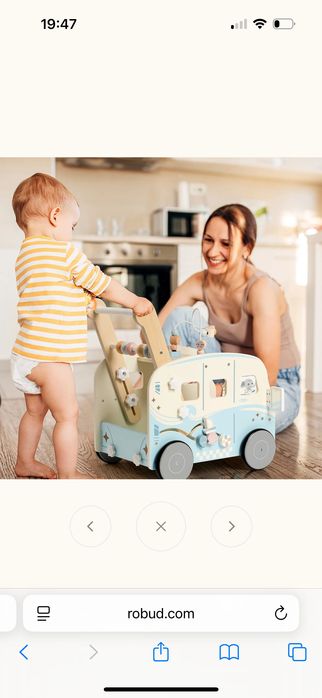 ROBUD jucarie de impins educativa pentru copii nou, sigilat