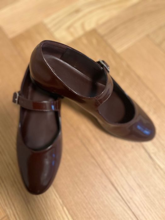 Пантофки в цвят бордо Mango