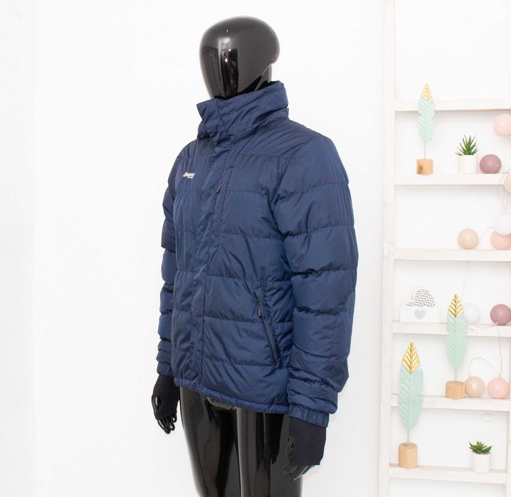 BERGANS Down Jacket оригинално мъжко пухено яке синьо пълнеж пух S