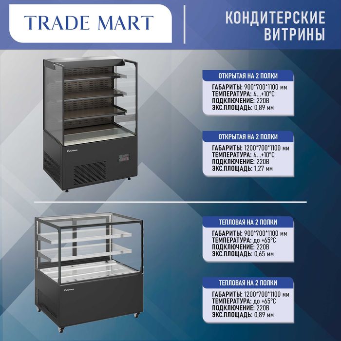 Кондитерские витры Carboma