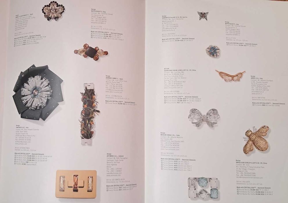 SWAROVSKI кристали оригинални цветови палитри