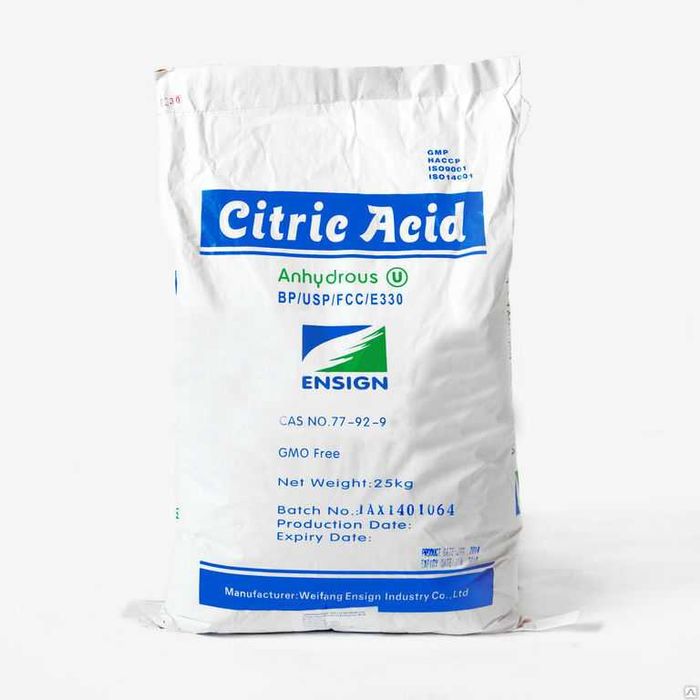 Лимонная кислота Моногидрат Е330 (Citric acid) monohydrate