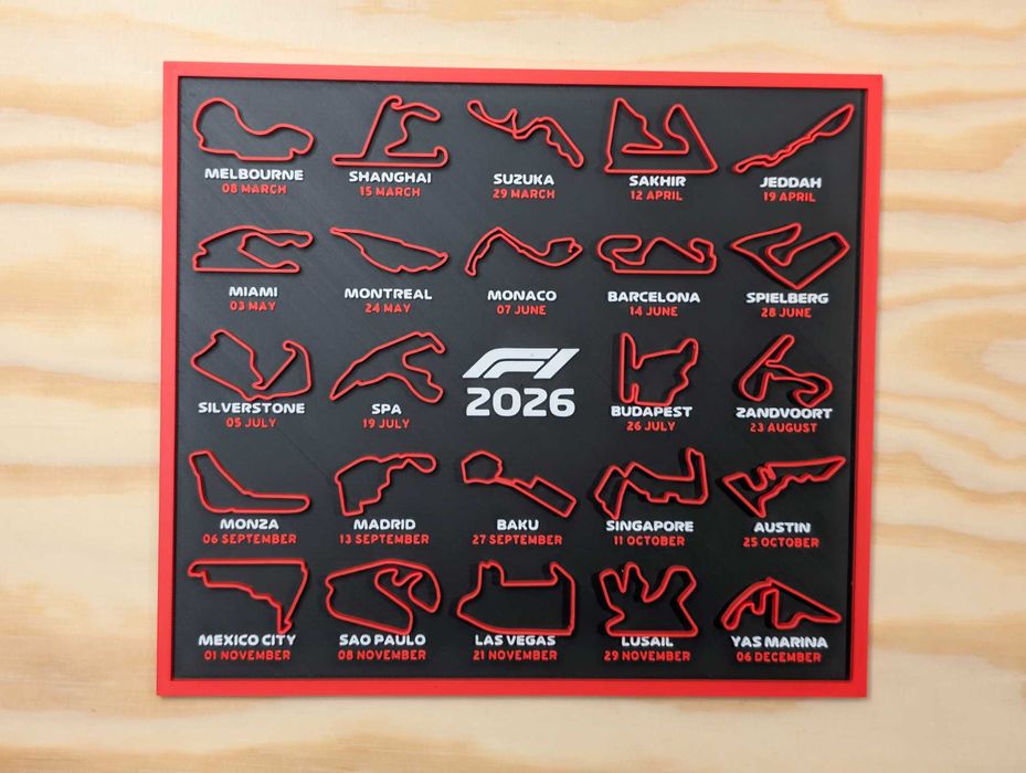 Calendar Formula 1 F1 2026