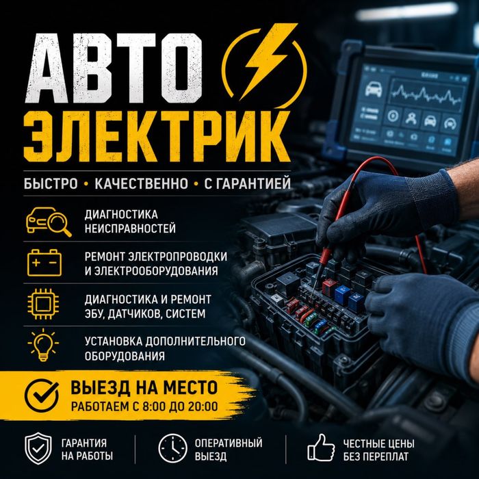 Автоэлектрик на выезд Алматы 24/7