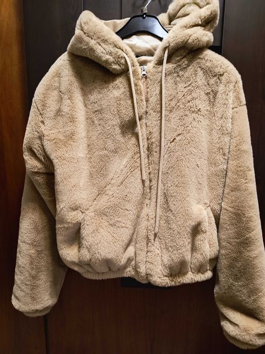 Пухено дамско яке