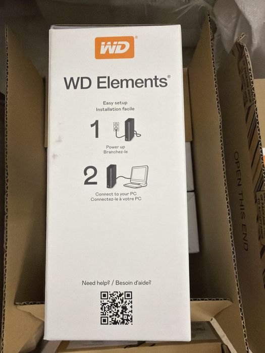 Hdd extern wd elements 18tb nou sigilat