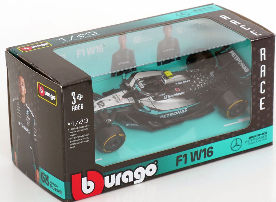 Macheta auto Mercedes AMG W16  N. 12  K. Antoneli  (2025) 1:43 Bburago